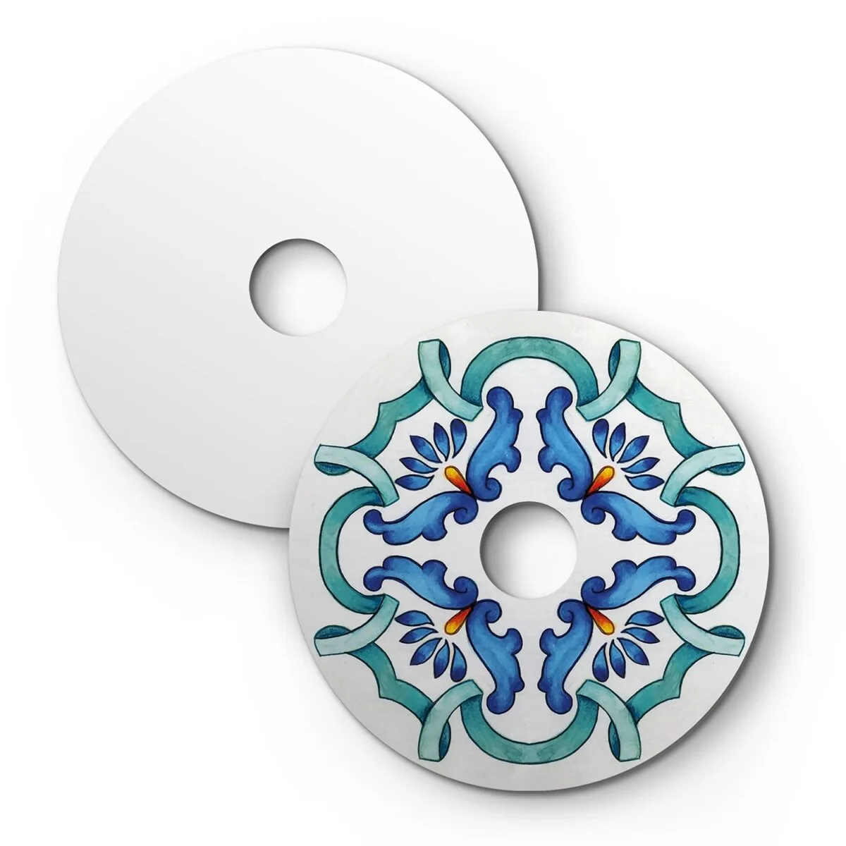 Majolica Blue – Ø240 Flat Lampeskjerm Inne/Ute - Bilde 7
