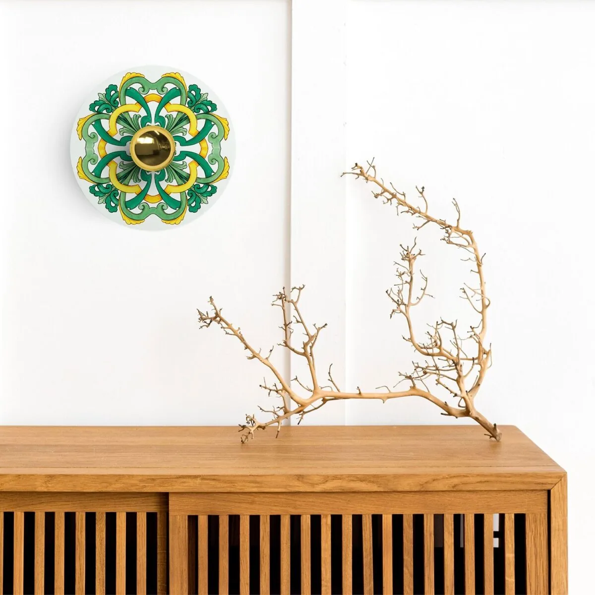 Majolica Yellow/Green – Ø240 Flat Lampeskjerm Inne/Ute - Bilde 3