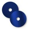 Glossy blue/Matt blue – Ø240 Flat Lampeskjerm Inne/Ute