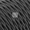 Grå Stoffledning | Tvinnet | 2×0.75mm2 (uten jord)