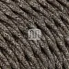 Lin Brun Stoffledning | Tvinnet | 2×0.75mm2 (uten jord)