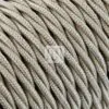 Sand Beige Stoffledning | Tvinnet | 2×0.75mm2 (uten jord)