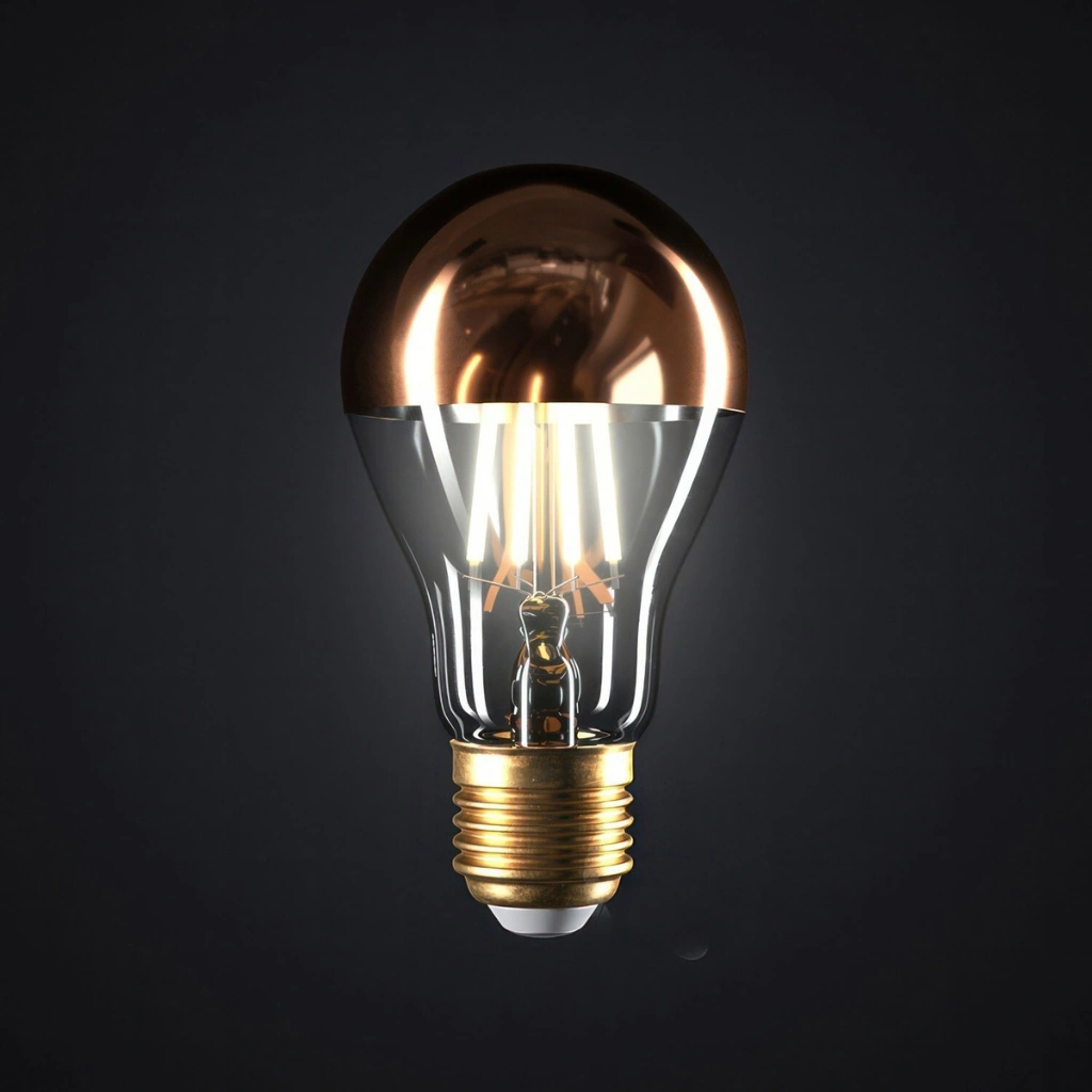 Kobber - Toppforspeilet Lyspære A60, LED, Dim, 7W, 2700K - Bilde 3