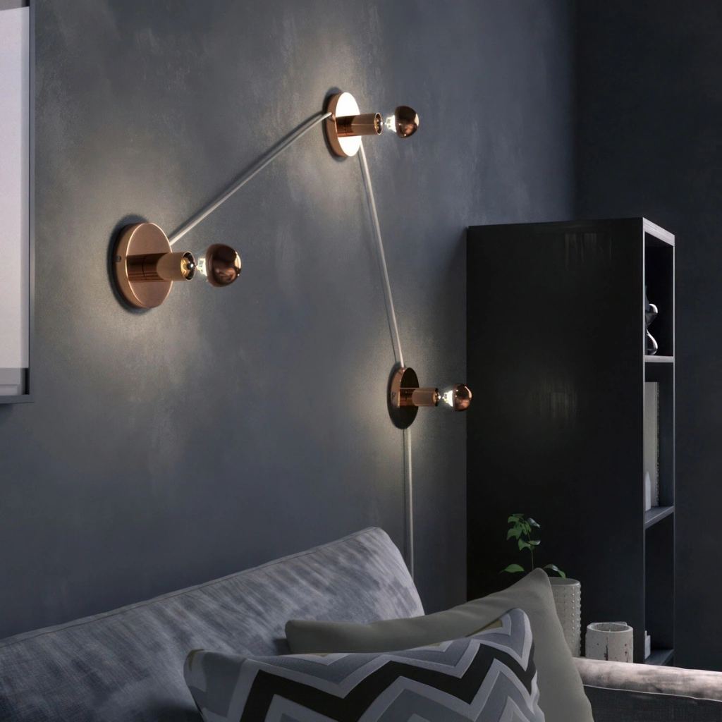 Kobber - Toppforspeilet Lyspære A60, LED, Dim, 7W, 2700K - Bilde 2