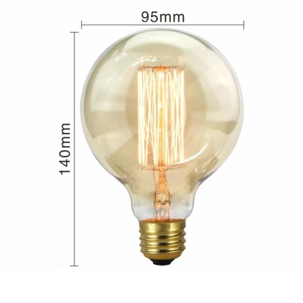 G95 Globe Filament 40W Glødetråd Dekorpære - Retro glødetråd - Bilde 3