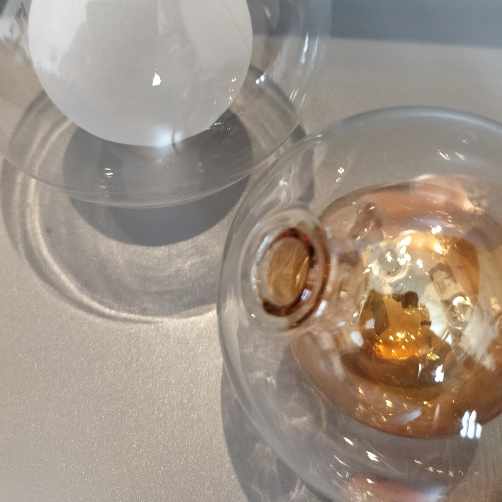 Glasskuppel Ø100mm Opalhvit Glass - G4 - Bilde 4