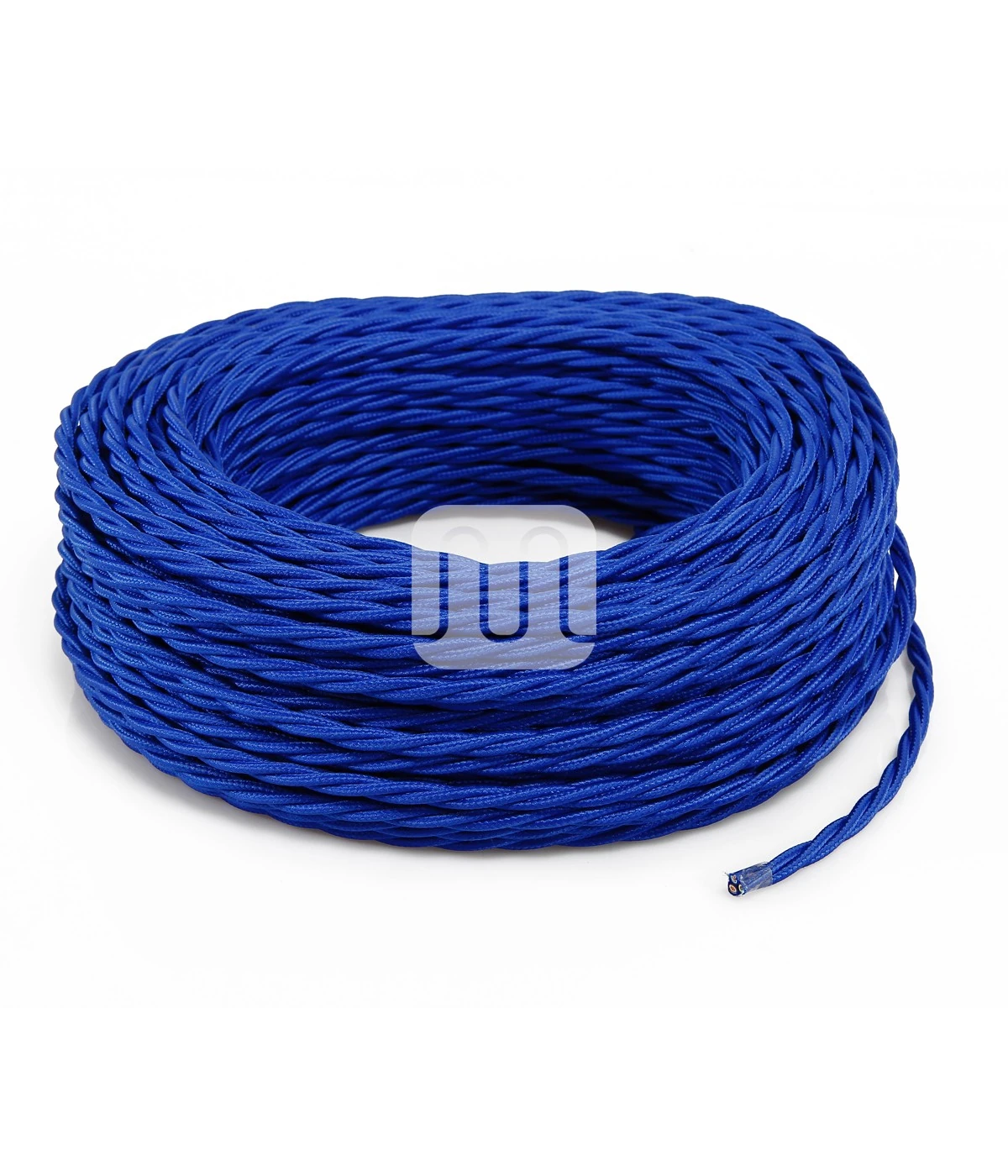 Blå Stoffledning | Tvinnet | 2×0.75mm2 (uten jord) - Bilde 2