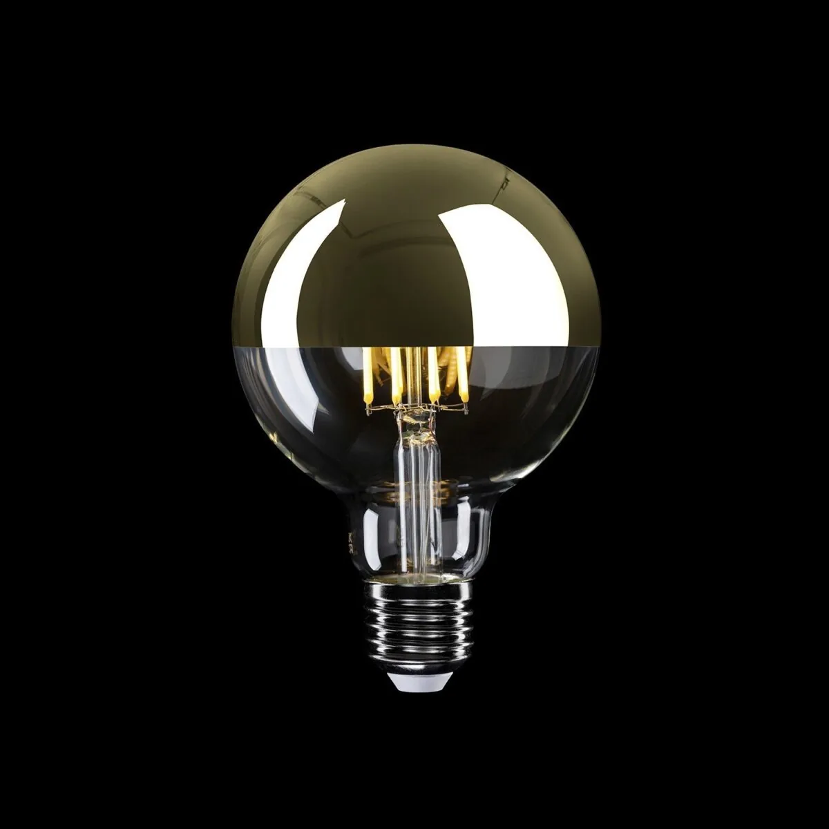 Gull – Toppforspeilet Globe Lyspære G95, LED, Dim, 7W, 2700K - Bilde 2
