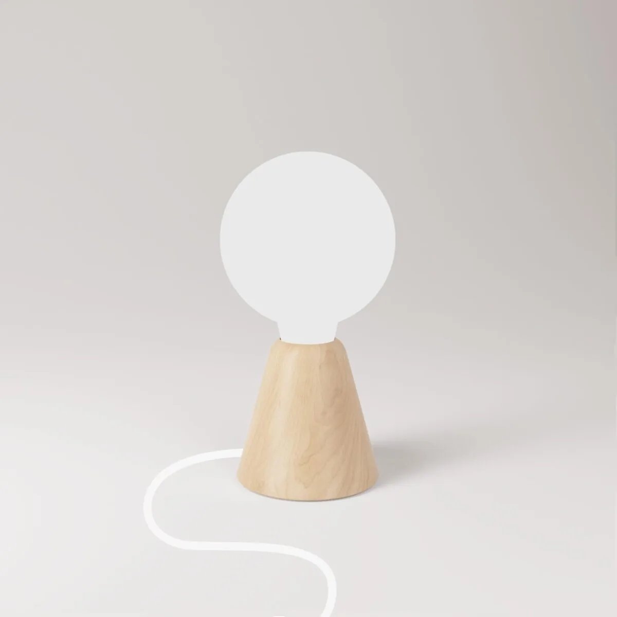 Bordlampe Base av Tre (Or) - Bilde 3