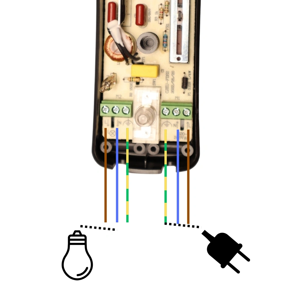 Dimmer Ledning, Fot og gulv LED & Halogen 3-60W - Trinnløs dimmer - Bilde 2