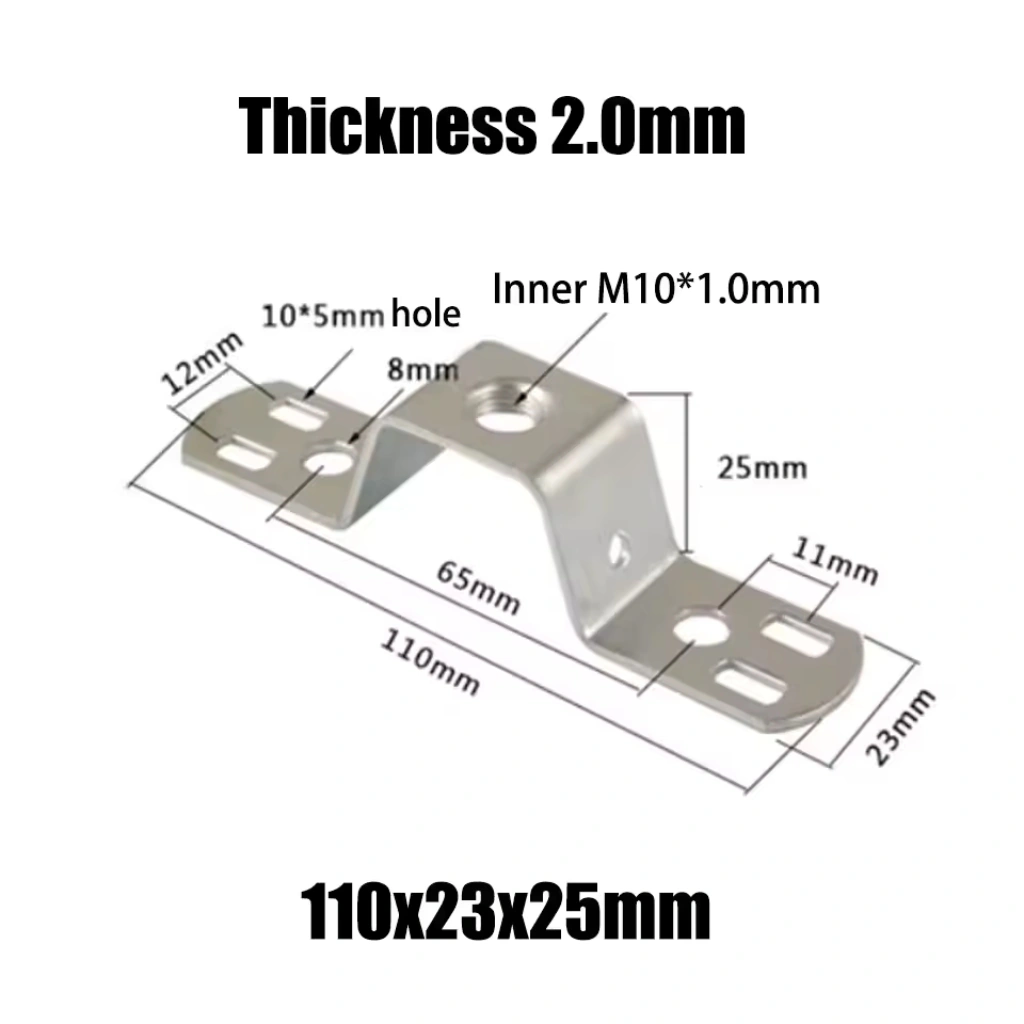M10 Vegg/Tak Brakett Stor  L110/H25mm - Bilde 2