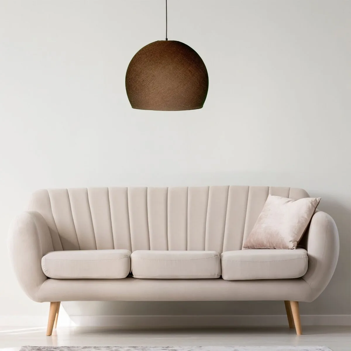 Foldi Shade Chocolate – Dome Lampeskjerm av Fiber