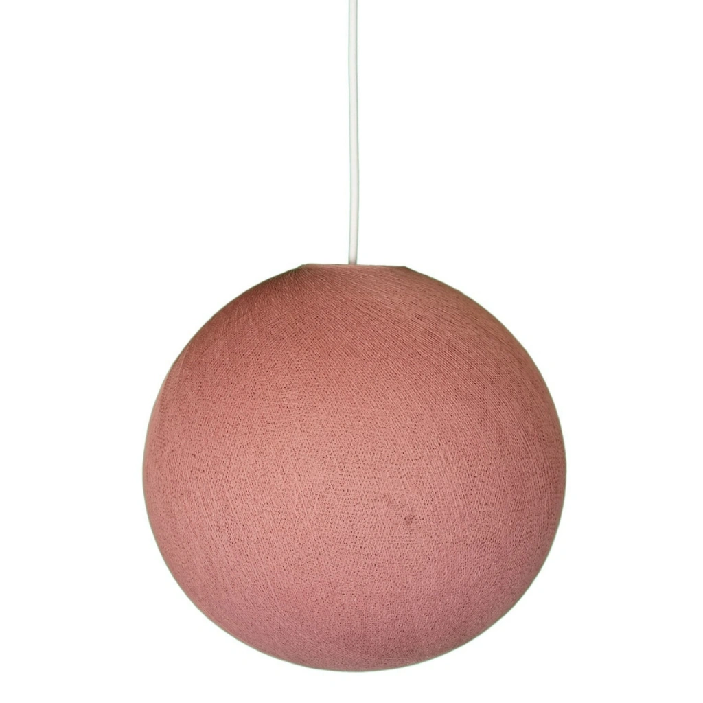 Foldi Shade Dusty Pink – Sfærisk Lampeskjerm av Fiber
