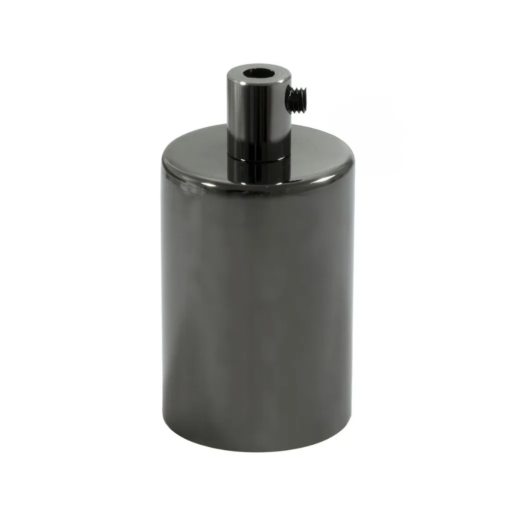Lampesokkel E27 Sokkel – Sort Chrome - Bilde 2