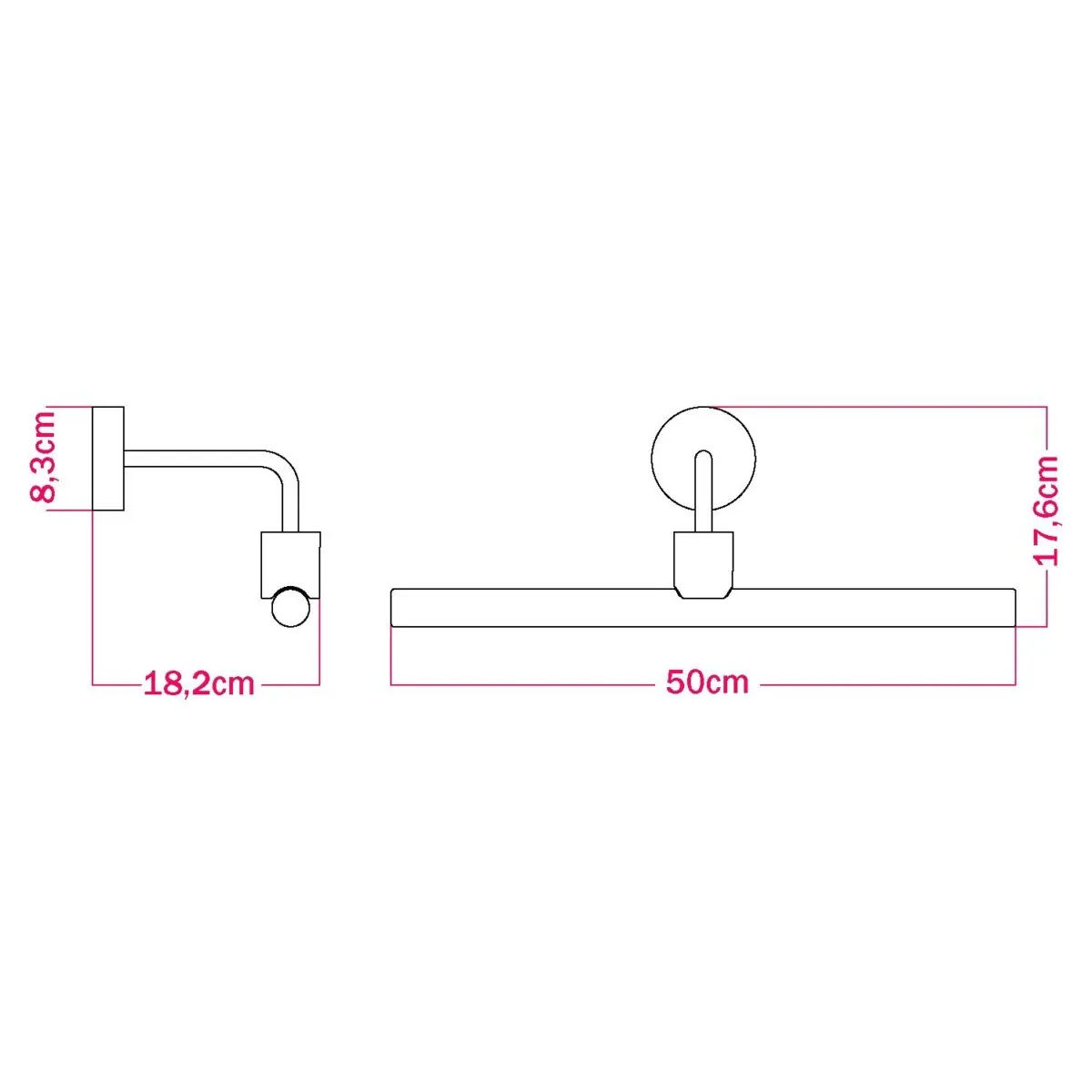 Linje Wallwasher Vegglampe | IP44 - Bilde 3