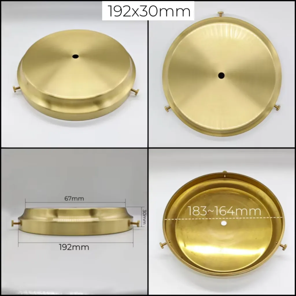 Lampeskjermholder M10 Ø192 | 164-183mm | Messing Skomaker - Bilde 4
