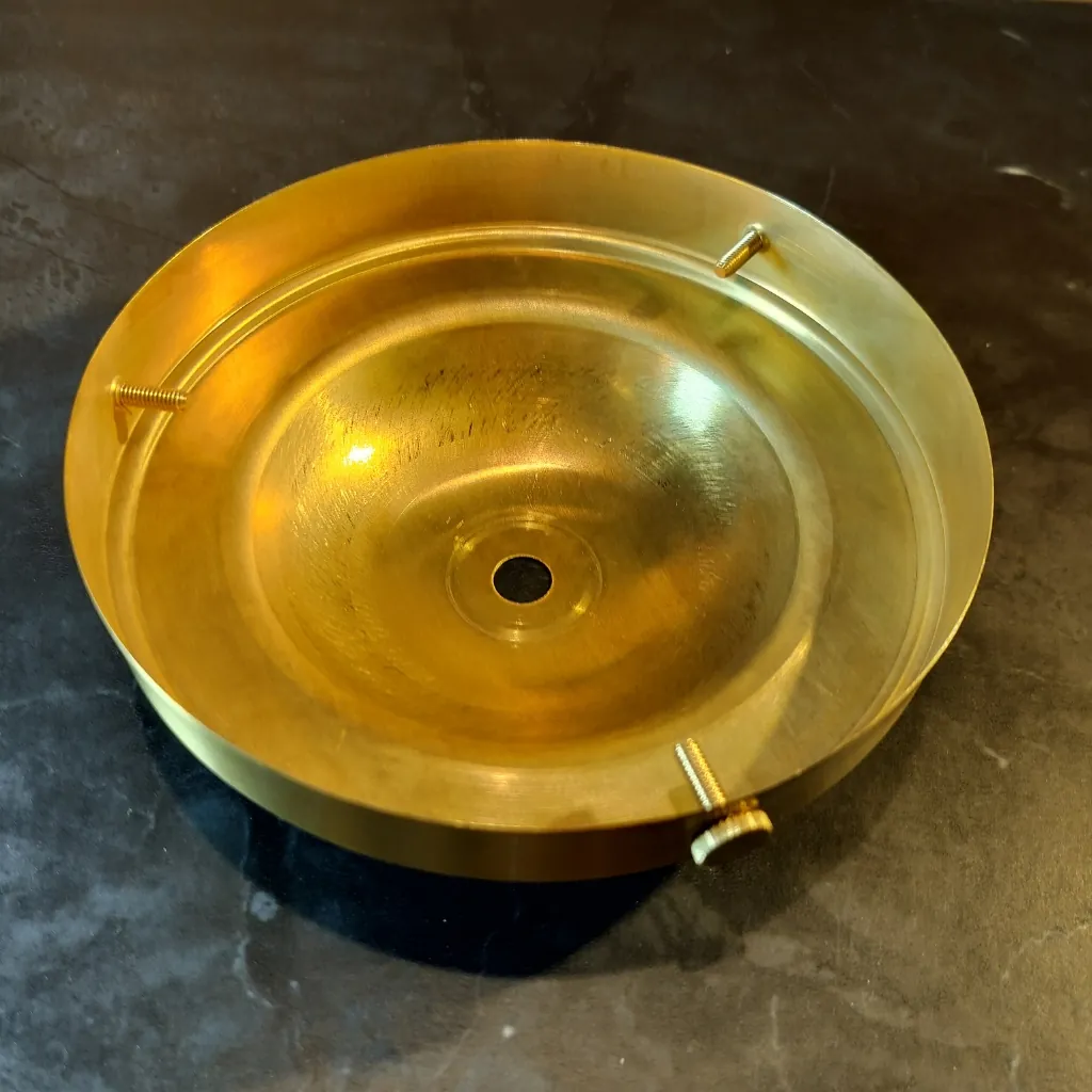 Lampeskjermholder M10 Ø132 | 107-127mm | Messing Skomaker - Bilde 3