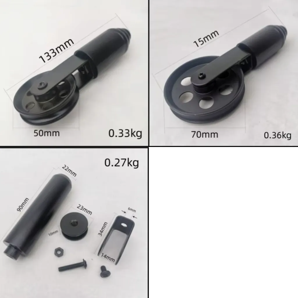 Vektlodd med Trinse - Sort Metall, For ned-senk lampe - Bilde 2